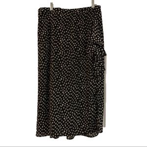 Marybelle Black/White Polka Dot Skirt - size 4X